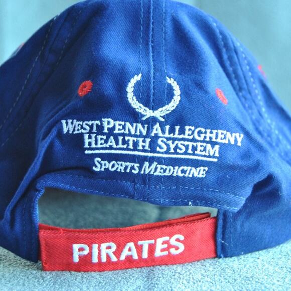 Pittsburgh Pirate Patriotic Red, White, & Blue Hat w/ Adjustable Velcro Hat - Picture 4 of 6